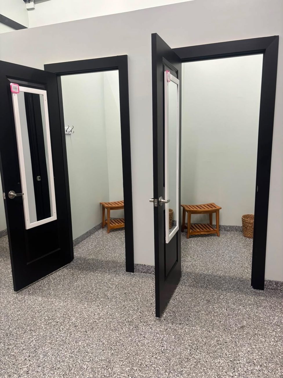 Private changing rooms